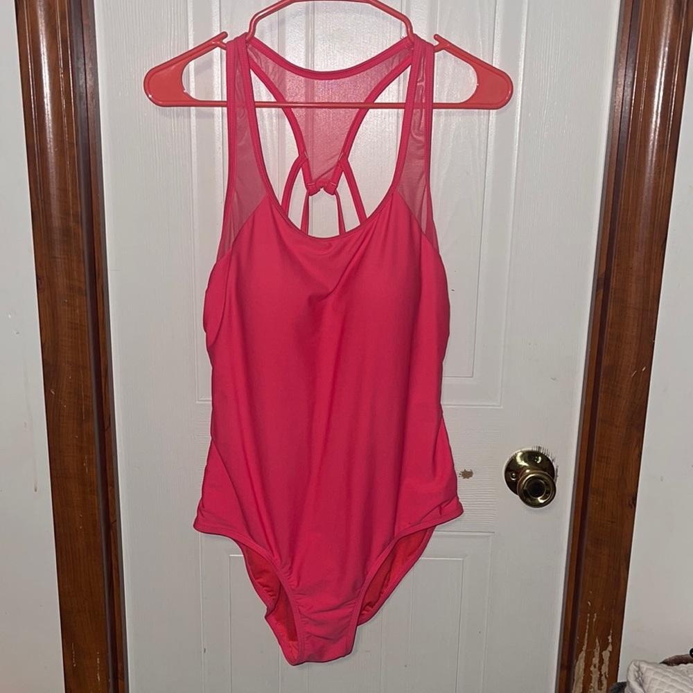 Woman’s One Piece Swimsuit Tangerine LG 12/14
